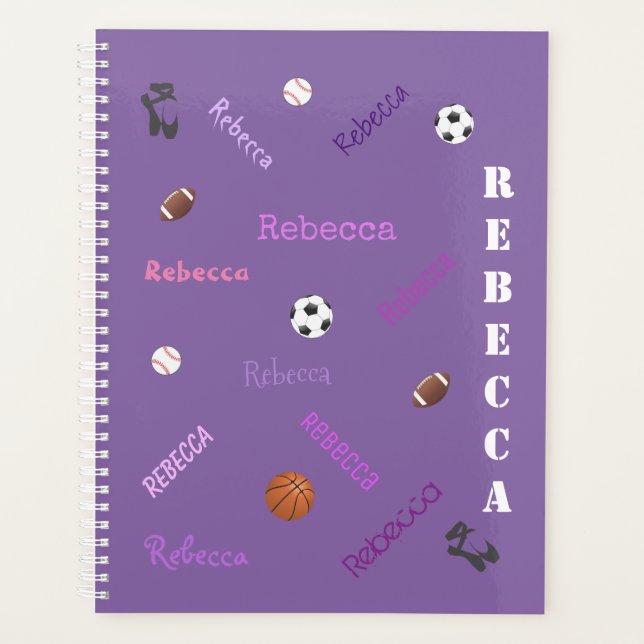 Daily Planner for Kids - Sports Theme - HAMbWG (Front)