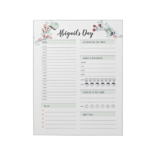 Daily Planner for Time Blocking from 6 am to 12am Notepad