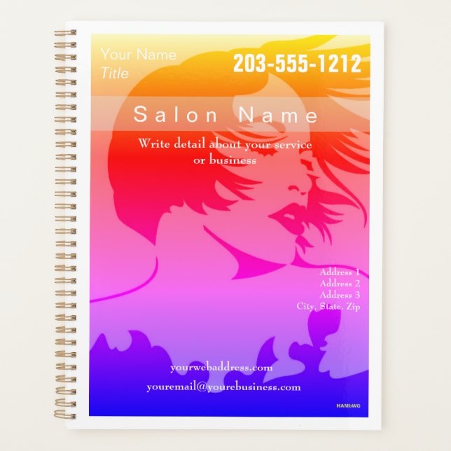 Daily Planner Hair Salon  - HAMbyWG (Front)