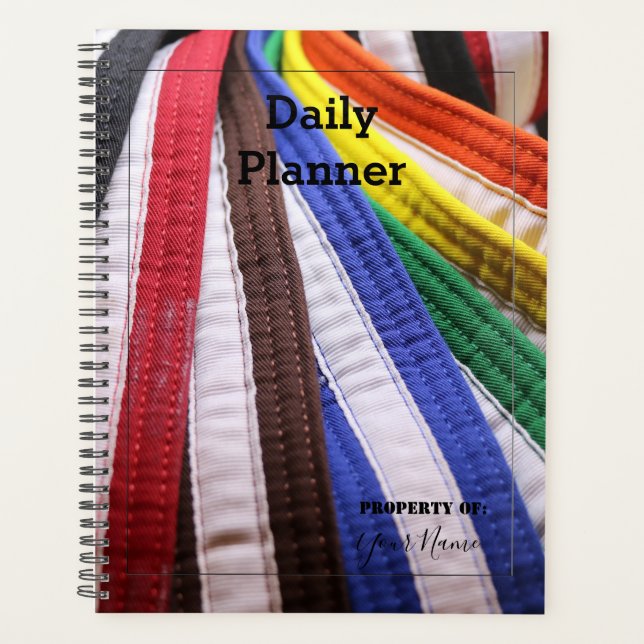 Daily Planner - Karate - HAMbWG (Front)