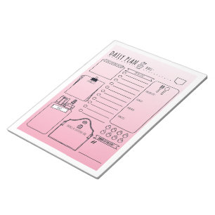 Daily planner note pad