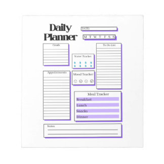 Daily Planner Notepad