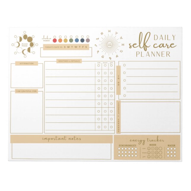 Daily Planner Notepad (Front)