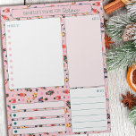 Daily Planner Nutcracker Notes Meals To Do List<br><div class="desc">Personalised Daily Planner with nutcracker toy soldiers. The planner has sections for your to do list,  notes,  meals and appointments or reminders. This tear away notepad is printed on each page to last you for 40 days - perfect for the winter and holiday season.</div>