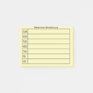 Daily Planner Organiser Post-it Notes