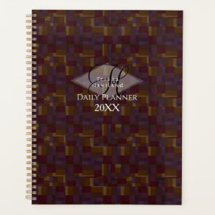 Daily Planner - Plum Geometric HAMbyWG