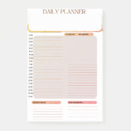 Daily planner Post it note booklet