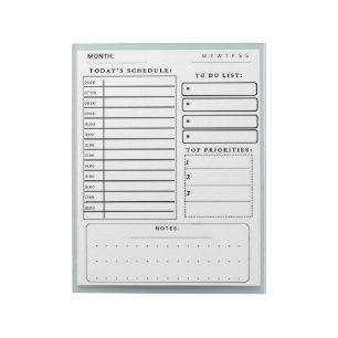 Daily Planner  Schedule Notes and To Do Lists