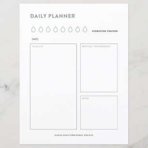 Daily planner schedule to do list day organiser