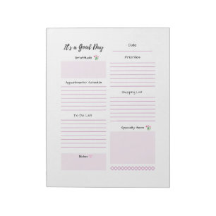 Daily Planner Schedule To Do List  Notepad