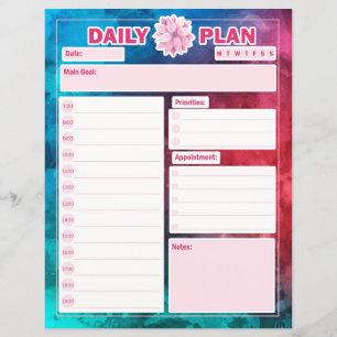 Daily Planner Sheets Appointments To-Do- List 