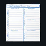 Daily Planner Simple Modern Professional   Notepad<br><div class="desc">This appears to be a simple daily planner but it is much more powerful. It is concise enough to be able to complete the night before or first thing in the morning. And it will help you focus on what is really important to accomplish that day starting with identifying your...</div>