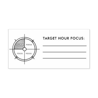 Daily Planner Stamp for Target Hour Focus