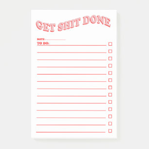 Daily Planner To Do List Minimalist Design Post-it Post-it Notes