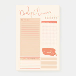 Daily Planner To Do List Modern Design Post-it Not Post-it Notes