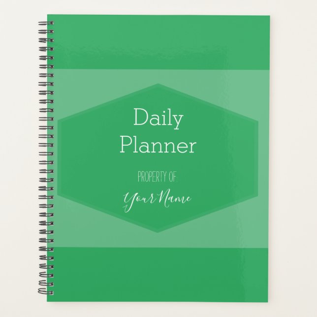 Daily Planner - Two Tone Any Colour - HAMbWG (Front)