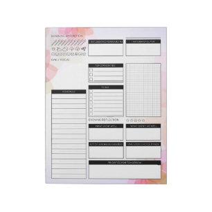 Daily Planner Undated Notepad