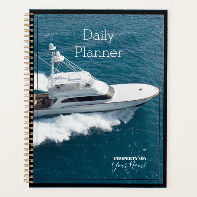 Daily Planner with a Boating Theme - HAMbWG (Front)