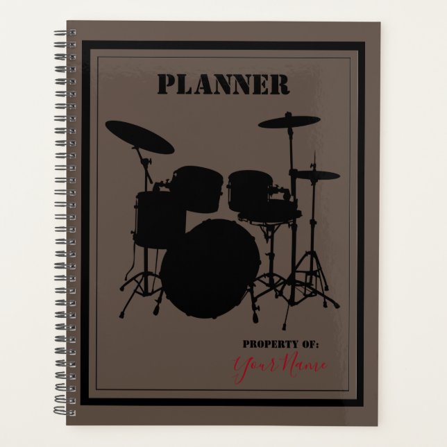 Daily Planner with a Drummer Theme - HAMbWG (Front)