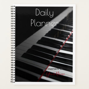 Daily Planner with a Piano Theme - HAMbWG