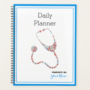 Daily Planner with a Stethoscope Theme - HAMbWG