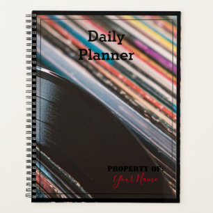 Daily Planner with a Vinyl Album Theme - HAMbWG