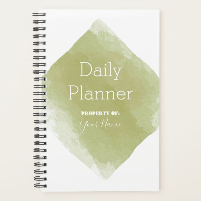 Daily Planner with pear wash - HAMbWG (Front)