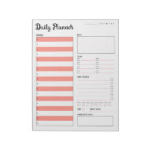Daily Planner with Sunday Start (Pink) 8.5 x 11"