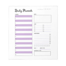Daily Planner with Sunday Start (Purple) 5.5x6"