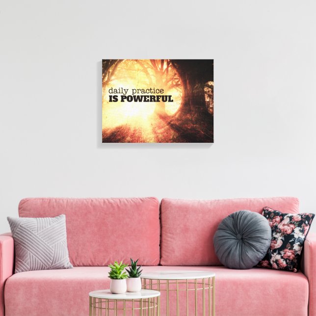 Daily Practice Canvas Print (Insitu(LivingRoom))