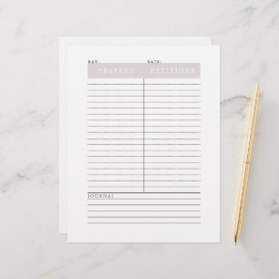 Daily Prayers Clip-It Sheet