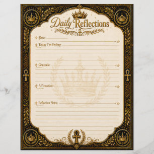 Daily Reflections – Crowned with Purpose Custom Letterhead