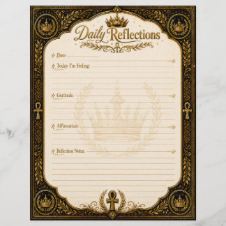 Daily Reflections – Crowned with Purpose  Custom Letterhead
