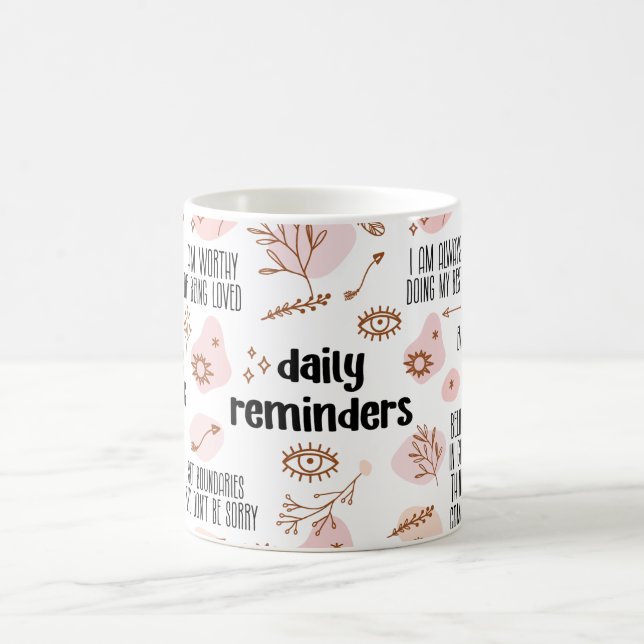 Daily Reminders Affirmation Coffee Mug (Center)