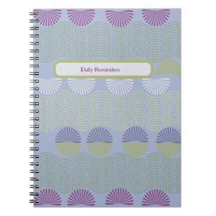 Daily reminders notebook