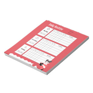 Daily Routine Chart Morning Afternoon Evening Notepad