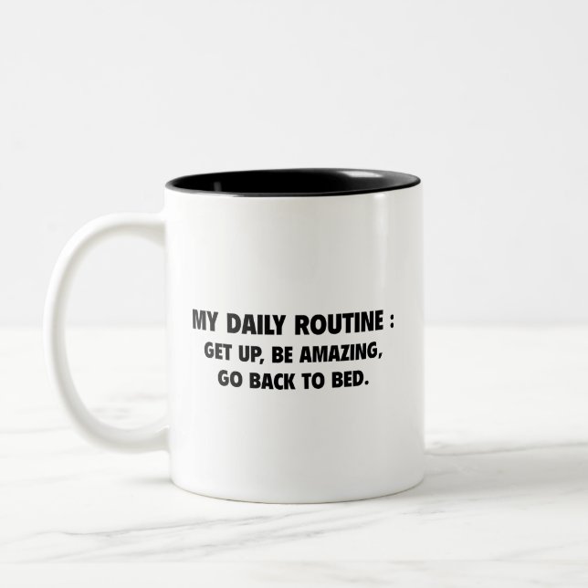 Daily Routine Coffee Mug (Left)