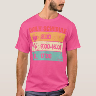Daily Schedule Billard 8-Ball 9-Ball Pool Billiard T-Shirt