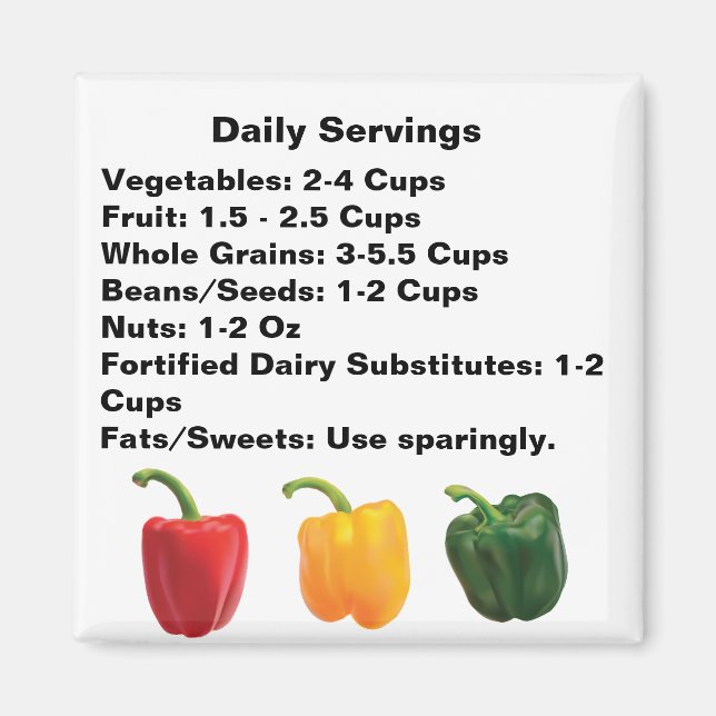 Daily Servings Magnet (Front)