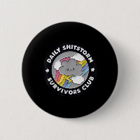 Daily Shitstorm Survivors Club Funny Rainbow Cloud