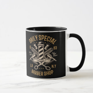 Daily Special Barber Shop LA NY Cut and Shave Mug