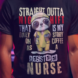 Daily Story Night Shift Certified Nurse Assistant Tri-Blend Shirt