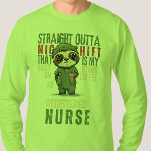 Daily Story Night Shift Travel Nurse Week T-Shirt