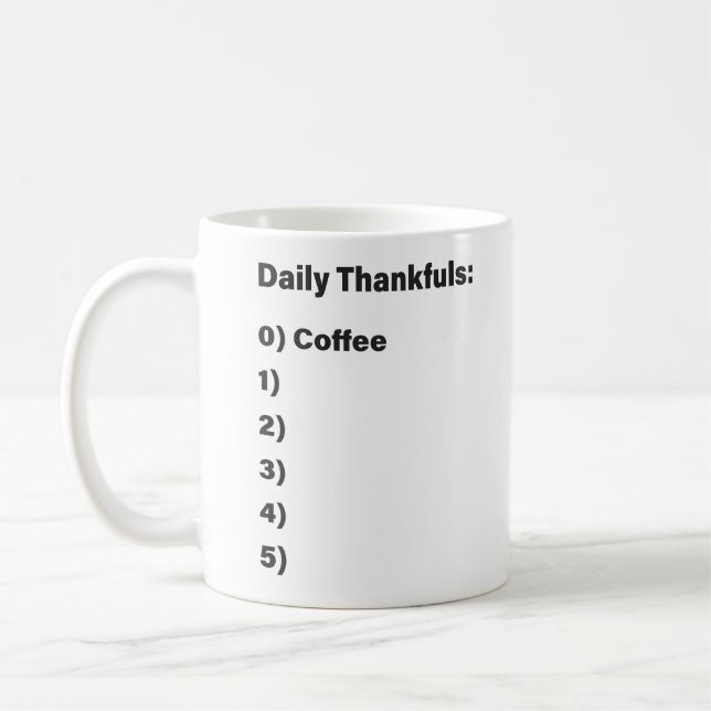 Daily Thankfuls Mug (Left)