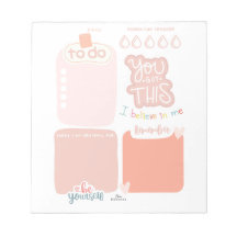 Daily To-Do, Habit Tracker Notepad, 40 Pages