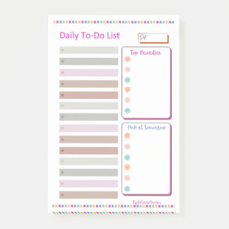 Daily To Do List Notepad