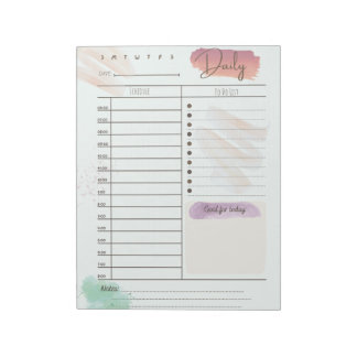 Daily To-Do Notepad