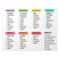 Daily/Weekly Cleaning Checklist