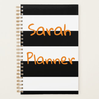 Daily Weekly Monthly Planner. Black and white Planner
