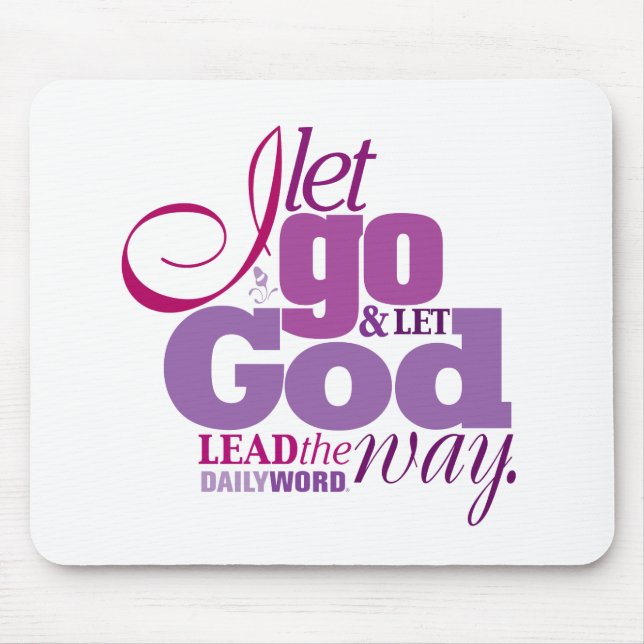 DAILY WORD® “Let Go, Let God” Mousepad (Front)